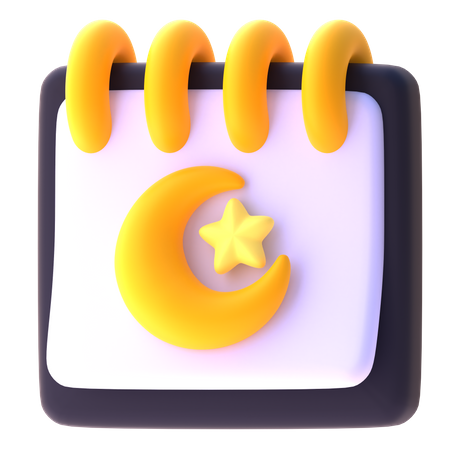 Ramadan-Datum  3D Icon