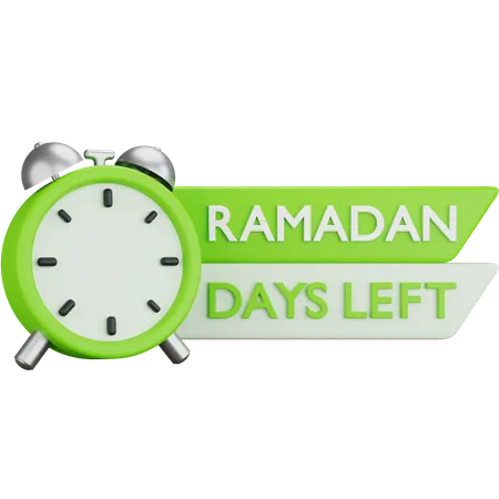 Ramadan Days Left  3D Icon