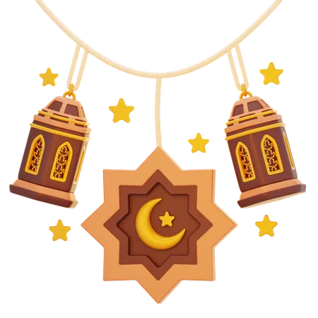 Ramadan Decoration  3D Icon