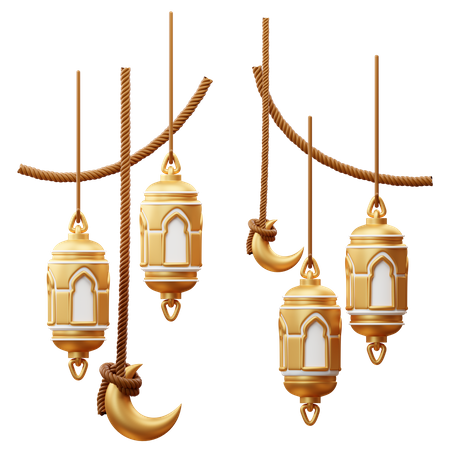 Ramadan-Dekoration  3D Illustration