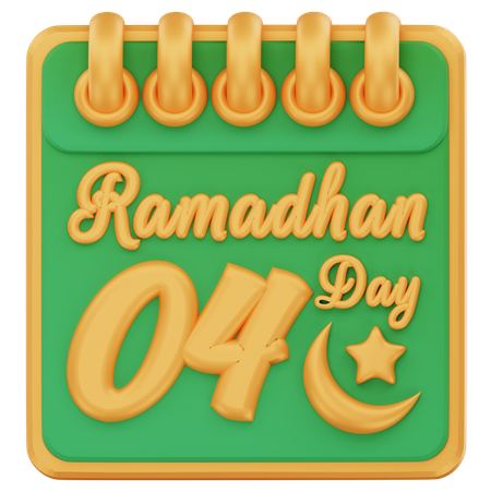 Ramadán día 4  3D Icon