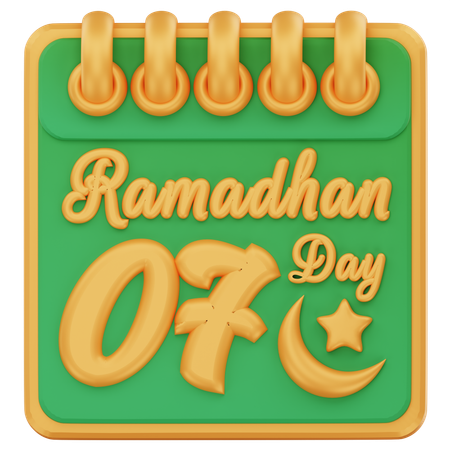 Ramadán día 7  3D Icon