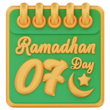 Ramadán día 7  3D Icon
