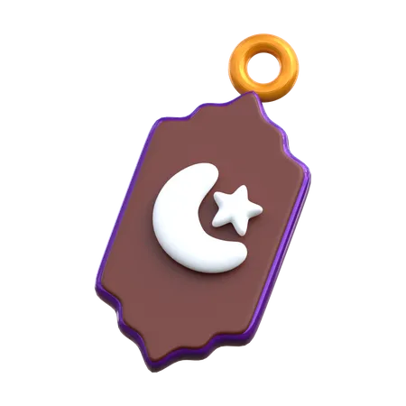 Ramadan Discount Tag  3D Icon