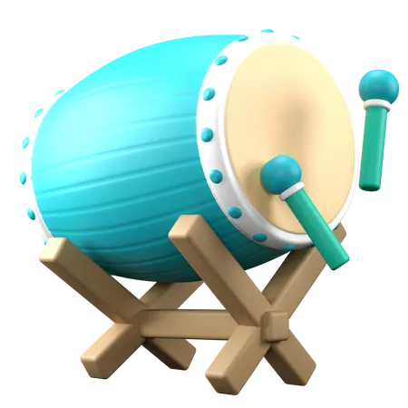 Illustration Of A Drum For A Ramadan Event 3D Icon
