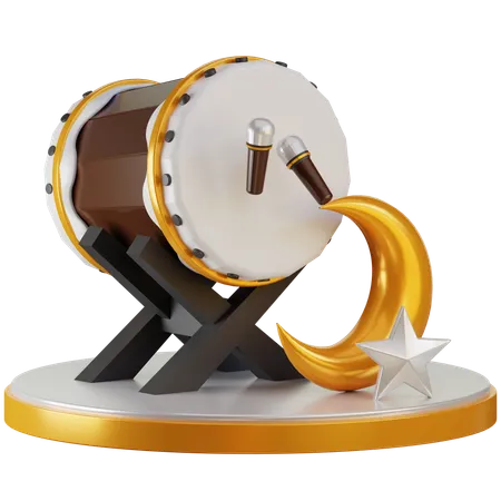 Ramadan Drum  3D Icon