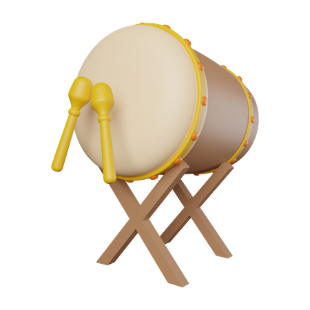 Ramadan drum  3D Illustration