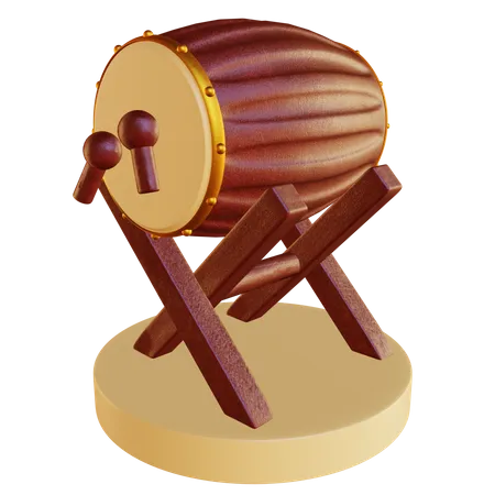 Ramadan Drum  3D Illustration