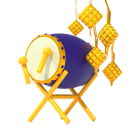 Ramadan Drum  3D Illustration