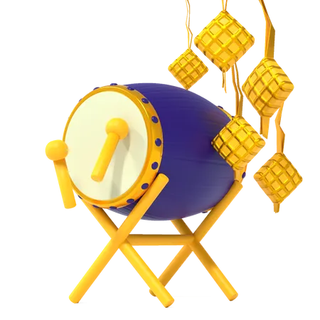 Ramadan Drum  3D Illustration