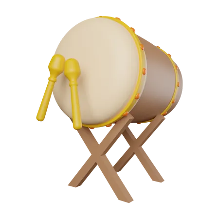 Ramadan drum  3D Illustration