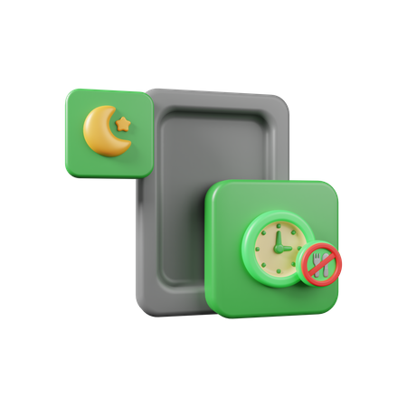 Ramadan Fasting App  3D Icon