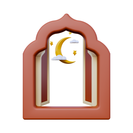 Ramadan fenster wüste  3D Icon