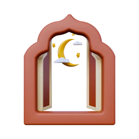 Ramadan fenster wüste  3D Icon