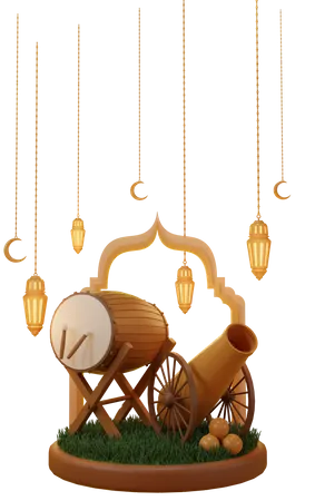 Ramadan Festival  3D Illustration
