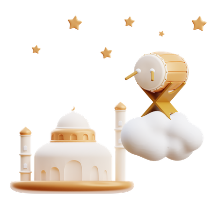 Ramadan Festival 3D Illustration