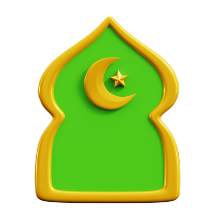 Portão do Ramadã  3D Icon