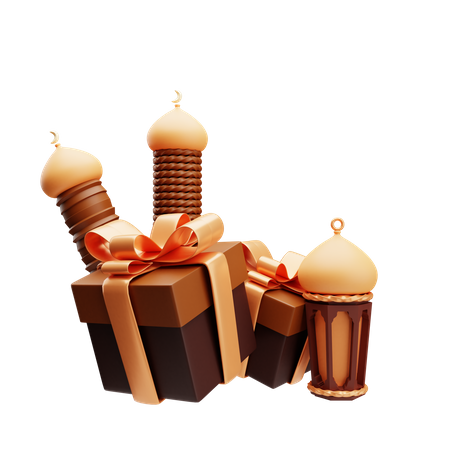 Ramadan-Geschenkbox  3D Illustration