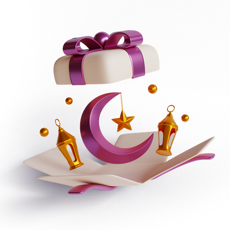 Ramadan Gift 3D Illustration