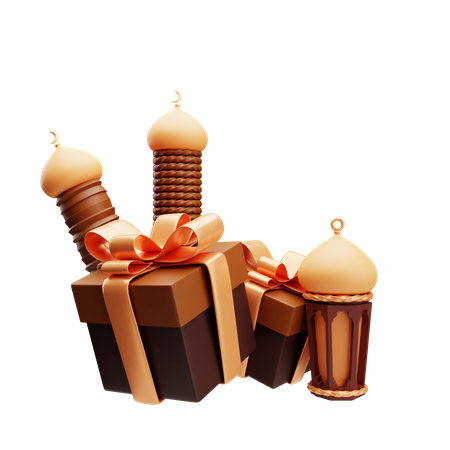 Ramadan gift box  3D Icon