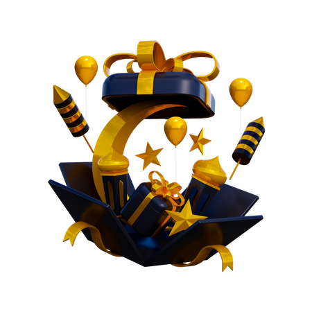Ramadan Gift Box  3D Icon