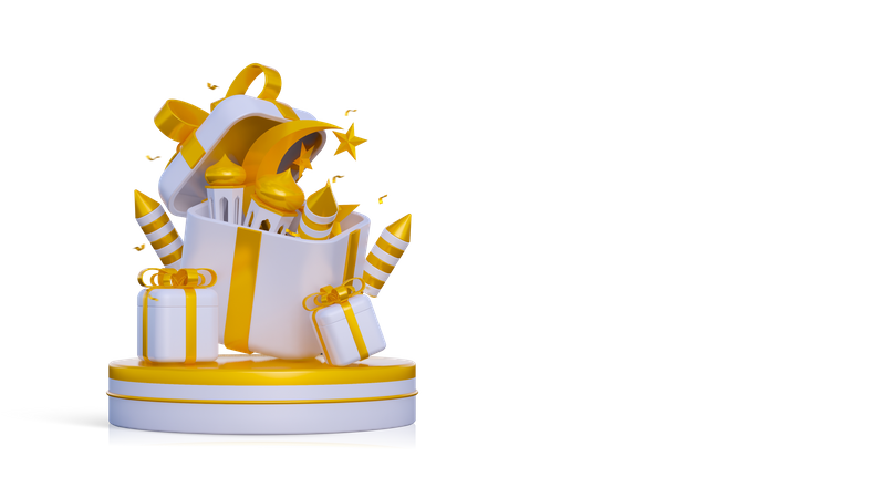 Ramadan gift box  3D Icon