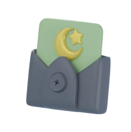 Ramadan Greeting Card  3D Icon