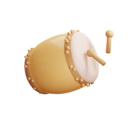 Ramadan illustration of Islamic Drum  3D Icon