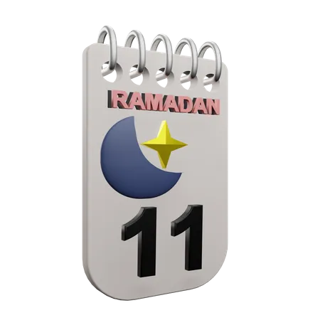 Jour de ramadan 11  3D Icon