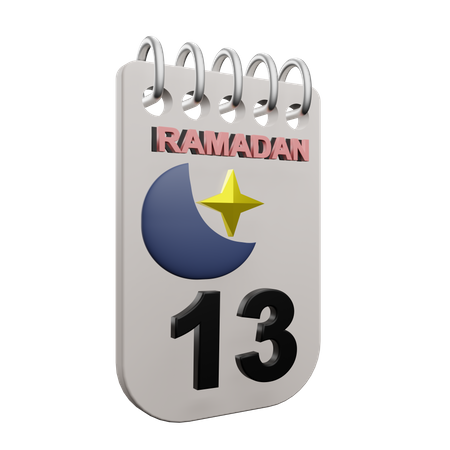 Jour 13 du ramadan  3D Icon