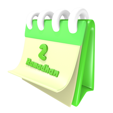 Ramadan-Kalender 2 Datum  3D Icon