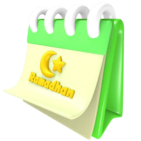 Ramadan-Kalender  3D Illustration