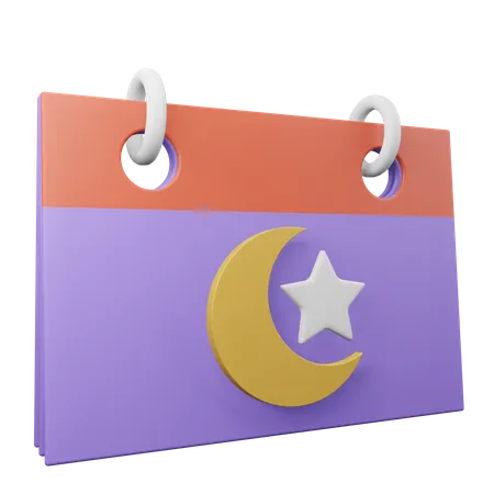 Ramadan-Kalender  3D Illustration