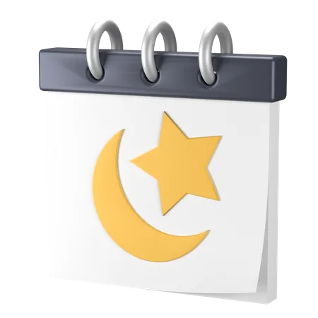 Ramadan-Kalender  3D Illustration