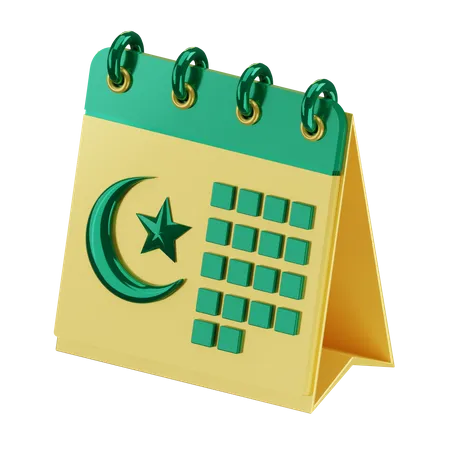 Ramadan-Kalender  3D Illustration