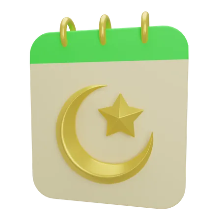 Ramadan-Kalender  3D Illustration