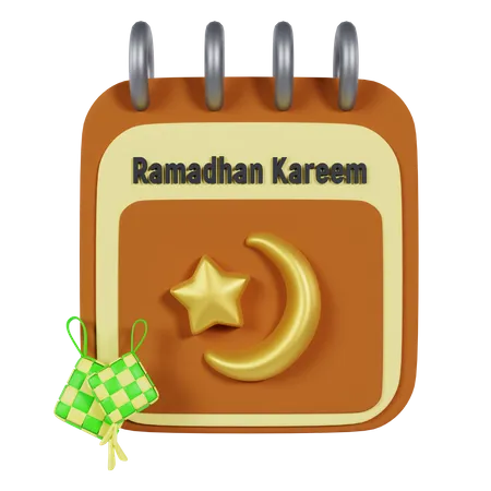Ramadan-Kalender  3D Icon