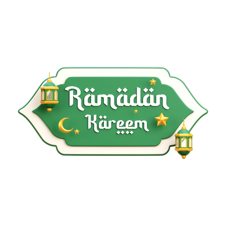 Ramadán Kareem  3D Icon