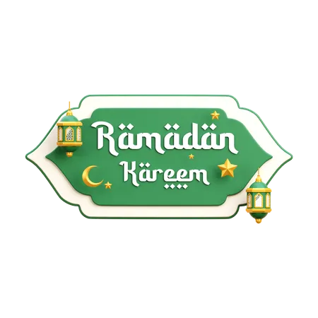 Ramadán Kareem  3D Icon