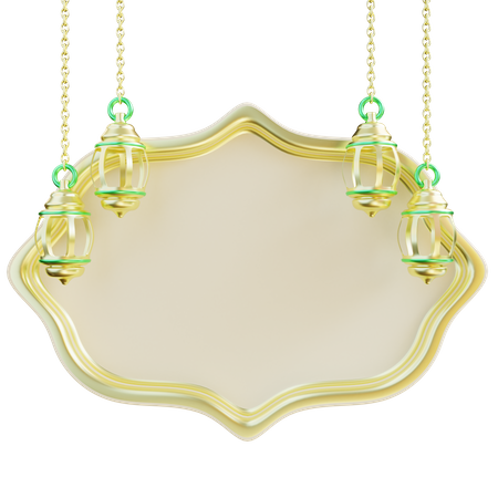 Ramadan Kareem Board  3D Icon