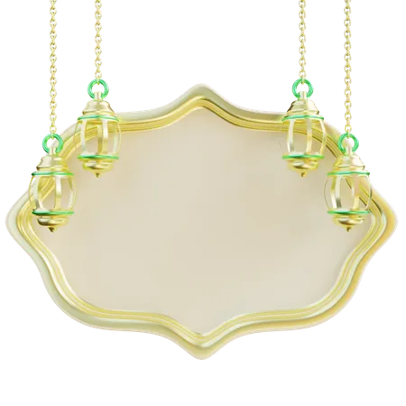 Ramadan Kareem Board  3D Icon