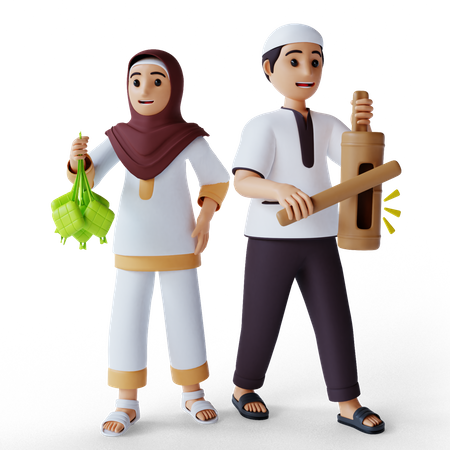 Ramadan Kareem zakat giving charity  3D Icon