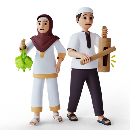 Ramadan Kareem Zakat Spenden für wohltätige Zwecke  3D Illustration