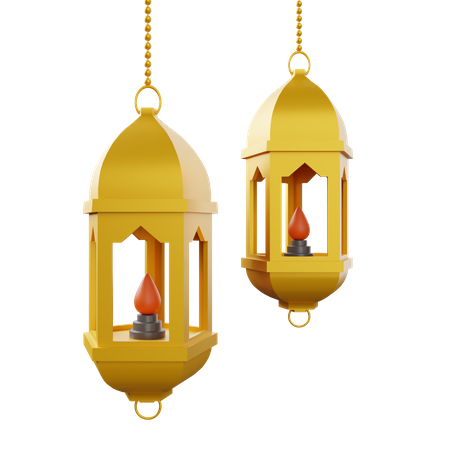 Ramadan Lantern  3D Illustration