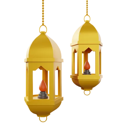 Ramadan Lantern  3D Illustration