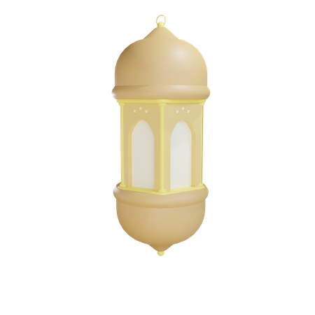 Ramadan Lantern 3D Illustration