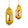 ramadan lantern emoji 3d
