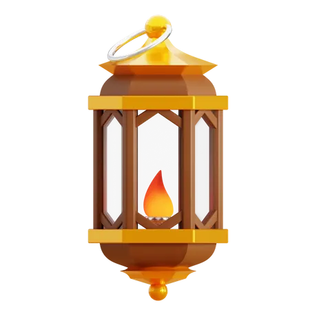 Ramadan Lantern 3D Icon