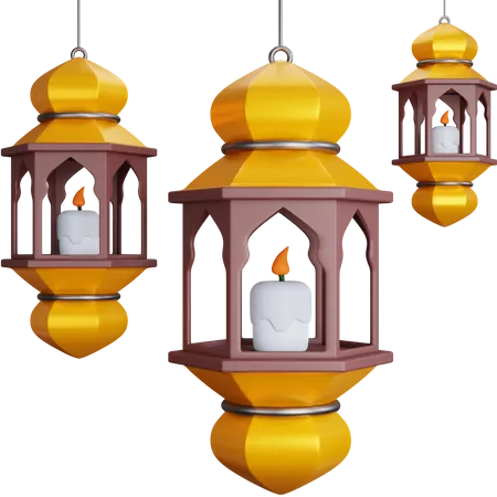 Ramadan Lanterns  3D Icon