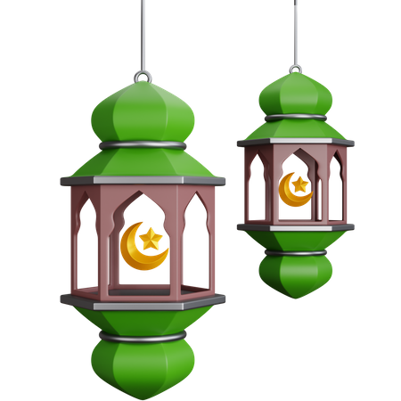 Ramadan-Laternen  3D Icon